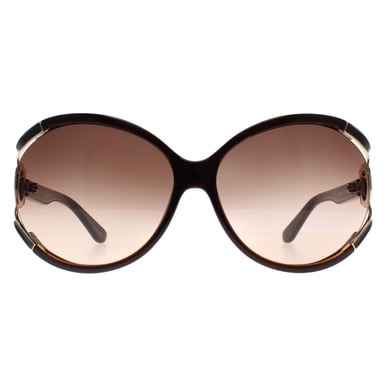Salvatore Ferragamo Redondo Mujer Marrón Oscuro Marrón Gris Gradiente SF600S