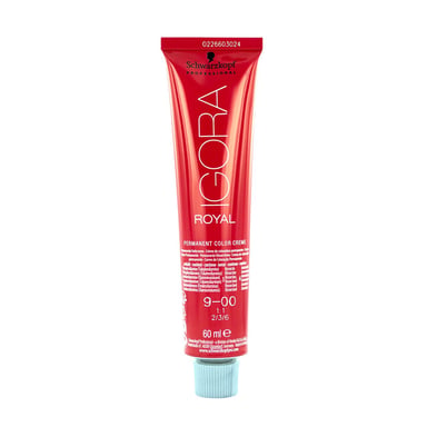Crema de coloración permanente Igora Royal 60 ml - 9-00 Extra Hellblond Natur Extra