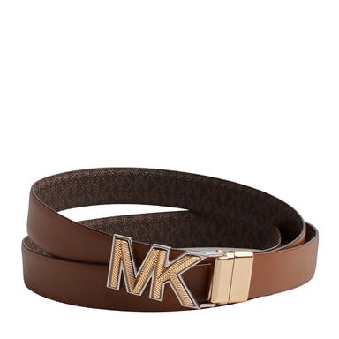 Cinturón Fino Reversible de Piel 558786 para Mujer
