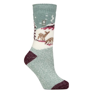 Calcetines térmicos originales de mujer con motivos navideños