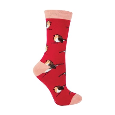1 paquete de calcetines de bambú con estampado de animales para mujer