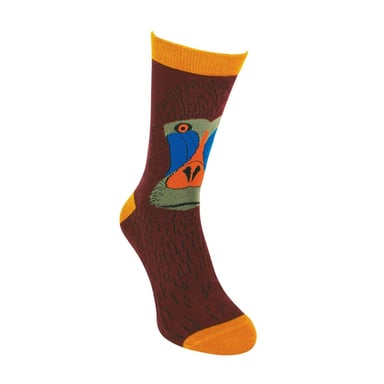 1 paquete de calcetines de bambú con estampado de animales para hombre