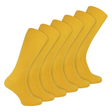 Calcetines de algodón de colores lisos de punto elástico para hombre