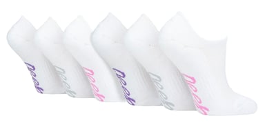 Pack de 6 Calcetines Invisibles de Bambú para Mujer con agarre en el talón