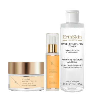 Vitamina C Bio Brightening Hidratante 50ml + Tónico Ácido Hialurónico Refrescante 150ml + VITAMINA C + COLÁGENO ELIXIR SERUM 60ML