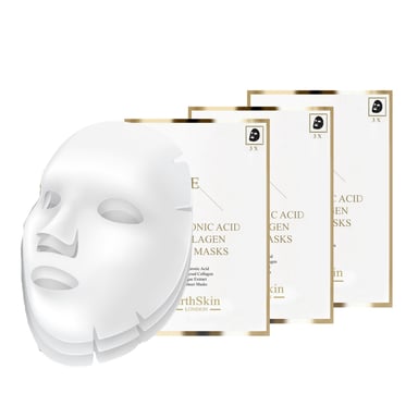 Mascarilla Ácido Hialurónico y Colágeno - 3 hojas x 3