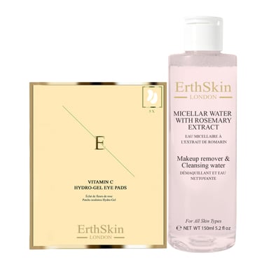 Vitamina C Hidrogel Contorno de Ojos x 5 + Agua Micelar con Extracto de Romero 150ml
