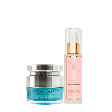 EGF SÉRUM EFECTO CELULAR 60ML + Crema de Noche Colágeno Marino 50ml