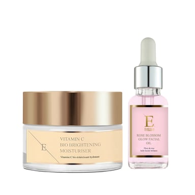 Aceite Facial Luminosidad Flor de Rosa 30ml + Hidratante Bio Luminosidad Vitamina C 50ml