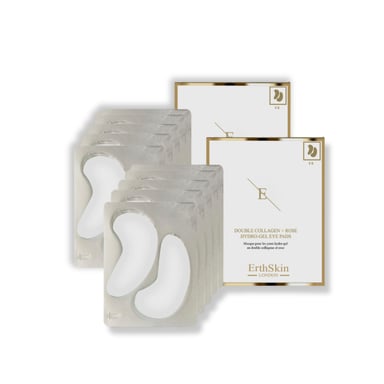 2x Doble Colágeno + Hidrogel Rosa Contorno de Ojos 5 X 2