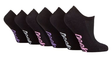 Pack de 6 Calcetines Invisibles de Bambú para Mujer con agarre en el talón