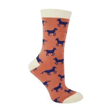 1 paquete de calcetines de bambú con estampado de animales para mujer