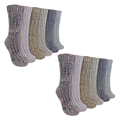 Pack de 12 calcetines de alpaca para mujer