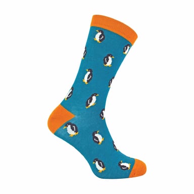 1 paquete de calcetines de bambú con estampado de animales para hombre