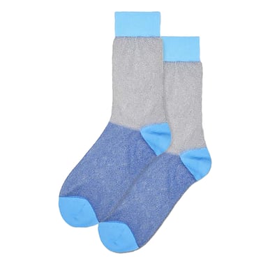 Calcetines finos y coloridos con purpurina para hombre y mujer