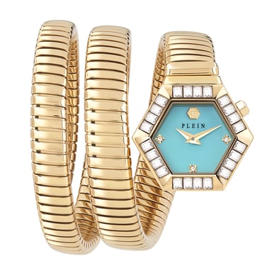 Reloj de Mujer Philipp Plein $nake Hexágono Oro PWZAA0825