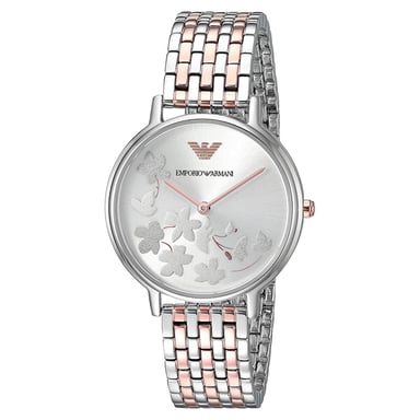 Emporio Armani Reloj de mujer Cuarzo plateado