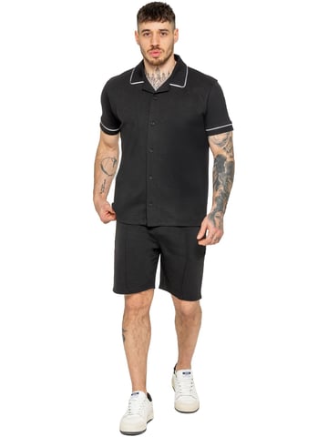 Enzo | Conjunto de chándal con camisa y pantalón corto para hombre
