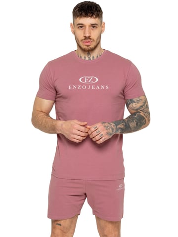 Enzo | Chándal de gimnasio para hombre con camiseta y pantalones cortos