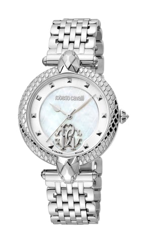 Reloj de Acero Inoxidable con Esfera Plateada