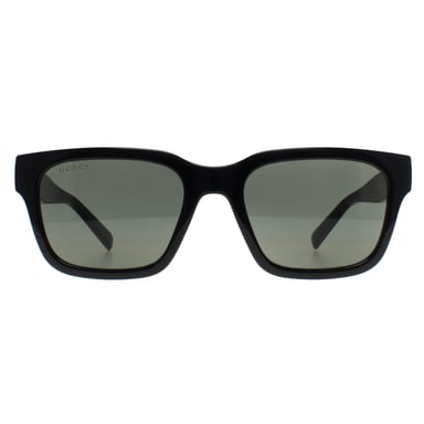 Gucci Cuadrado Mujer Negro Brillante Gris GG1857S