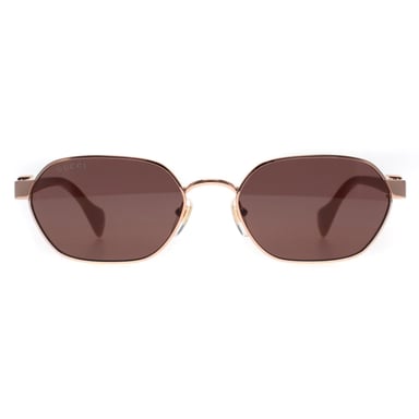 Gucci Cuadrado Mujer Brillante Oro Rosa y Violeta Rosa GG1593S