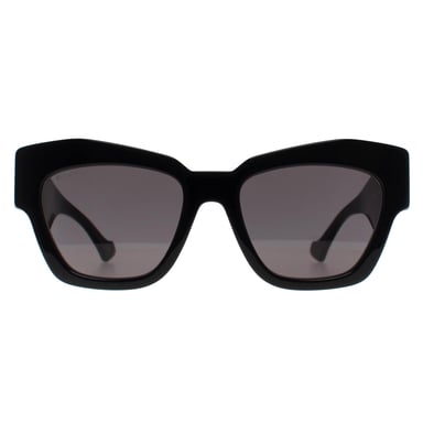 Gucci Cat Eye Mujer Negro Brillante Gris GG1422S