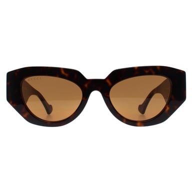 Gucci Cat Eye Mujer Marrón Habana Oscuro Brillante GG1421S