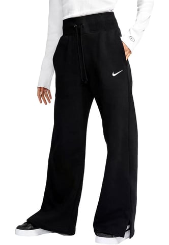 Joggers Nike Phoenix Fleece Wide Leg Negro, Mujer
