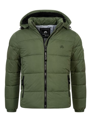 Chaqueta de invierno acolchada Arctic Seven para hombre Verde Oscuro