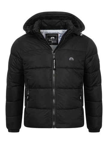 Chaqueta de invierno acolchada Arctic Seven para hombre Negra