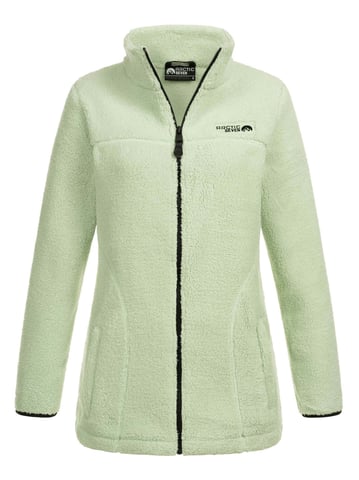 Arctic Seven Chaqueta Polar Sherpa Mujer – Abrigo Cálido con Cremallera Dusty Mint