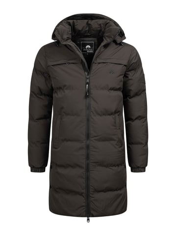 Arctic Seven Parka de Invierno Acolchado para Hombre Gris Oscuro