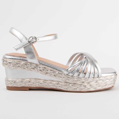 Montevita Sandalia De Cuña Salia4 Plateado