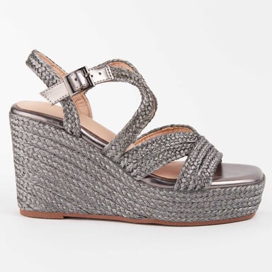 Montevita Sandalia De Cuña Salia7 Gris