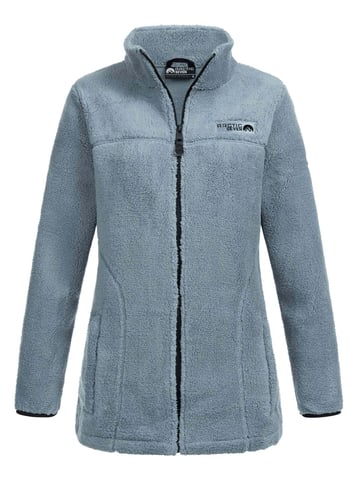 Arctic Seven Chaqueta Polar Sherpa Mujer – Abrigo Cálido con Cremallera Dusty Blue