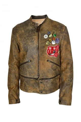 Golden Goose Deluxe Brand Chaqueta de cuero Marrón