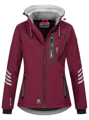 Chaqueta Softshell para Mujer Arctic Seven Burdeos-Gris