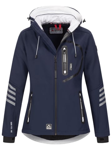 Chaqueta Softshell para Mujer Arctic Seven Azul Marino-Blanco