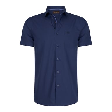 Cappuccino Italia Camisas de Manga Corta Palermo Azul