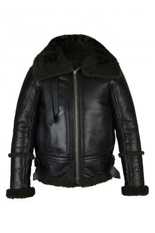 Balenciaga Chaqueta Bomber Marrón