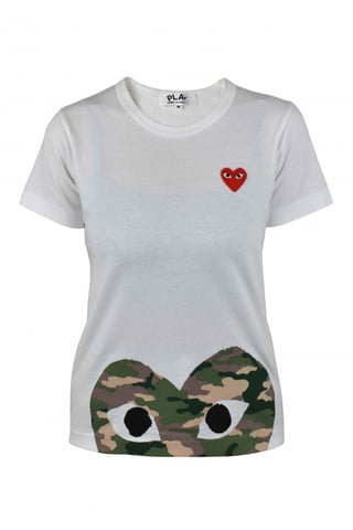 Comme des garçons Camiseta Blanco