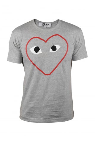 Comme des garçons Camiseta Gris