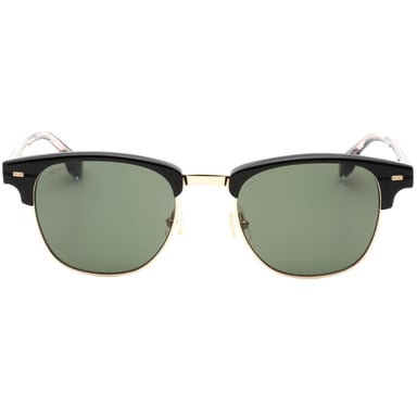 Hugo Boss gafas de sol doradas con lentes verdes y detalle negro