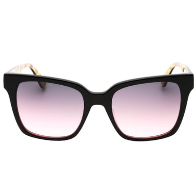 Kate Spade Harlow/G/S Gafas de sol negras con lentes gris fucsia
