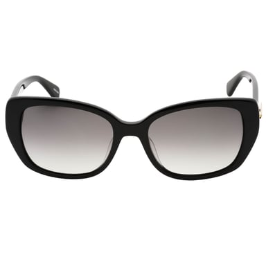 Gafas de sol negras con lentes SF PZ grises de Kate Spade