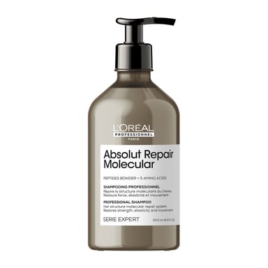 Absolut Repair Molecular Champú Profesional Sin Sulfatos Para Cabello Dañado 500 ml