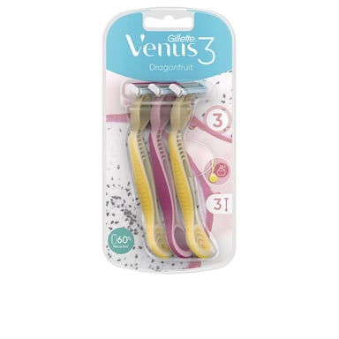 Venus3 Dragonfruit Cuchillas Depilación Desechables