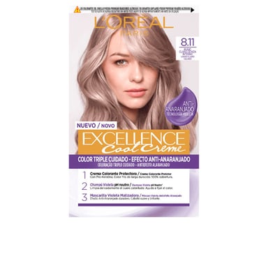 Excellence Cool Tinte #8,11-rubio Claro Ceniza 192 ml
