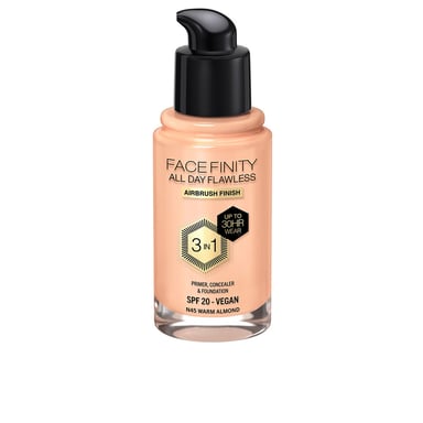 Facefinity All Day Flawless 3 In 1 Foundation #n45-warm Almond 30 ml